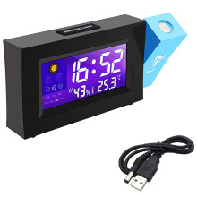 Alarm Clock with Projector Digital Alarm Clock for Bedside Fashion Alarm Clock LED Digital Alarm Clock with Station