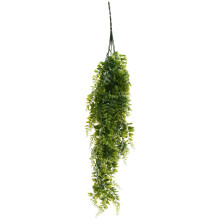 2 Pcs Artificial Hanging Ferns Plants Vine Fake Ivy Boston Fern Hanging Plant Outdoor UV Resistant Plastic Plants