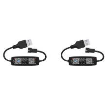 2X WS2812B LED-Controller APP-Bediening Muziekcontroller voor SK6812 WS2811 WS2812 LED Pixel Light Strip USB 5V