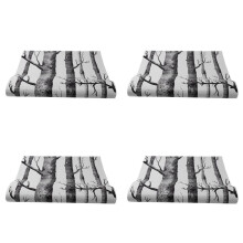 4X Papel Tapiz de árbol de Abedul Negro para Dormitorio Diseño Moderno Sala de Estar Rollo de Papel de Pared Rústico Bosque Bosque Fondos de