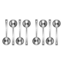 8-Teiliger Kaffeelöffel - 1 Esslöffel Messlöffel, 15 Ml Kaffeelöffel Aus Edelstahl, Messlöffel mit Langem Griff