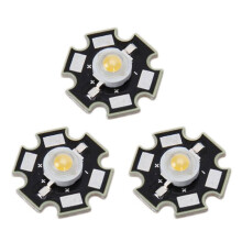 3X 3W Power Star LED Licht Lampe Perle - Warmweiss