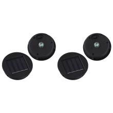 Pack de 4 Lumières Solaires Remplacement Top Panneau Solaire Lanterne Couvercle Lumières, Lanterne Lumière Remplacement, Jardin Patio Decor