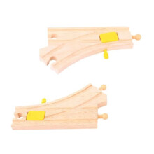 Bigjigs Toys - Modelos - Interruptores mecánicos (Lote 2) - Garaje - Estación de tren - Aeropuerto - Puerto - Casa - Edificio