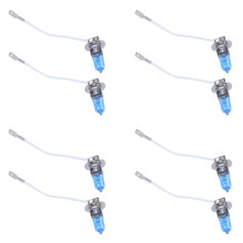 8 Pcs 12V 55W H3 Super White Halogen Car Foglight Light Bulb Lamp