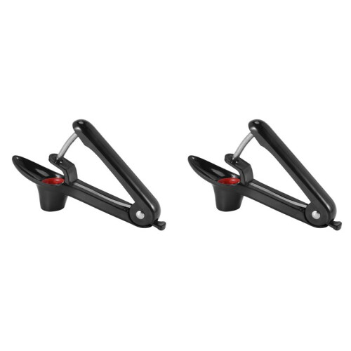 2X  Pitter Tool,Fruit Pit Core Remover with Space-Saving Lock Design for Make Fresh  Dishes and Cocktail