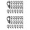240X  Gutter Hooks Christmas Light Clips Light Hanging Clips for Party Christmas Decorations String Lights Black 1