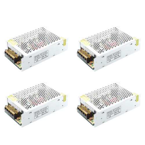 4X AC 110/220V 24VDC 3A 72W Voedingstransformator voor Flexibele LED-Striplamp 1