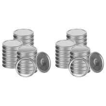 40X Mason Jar Lids and Rings for Canning Jars Wide Mouth, Split-Type Lids Leak Proof,Reusable Canning Jar Lids Caps
