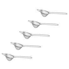 5X Stainless Steel Small Strainer Fine Mesh Strainer, Cocktail Strainer for Cocktails Tea Herbs Coffee & Drinks