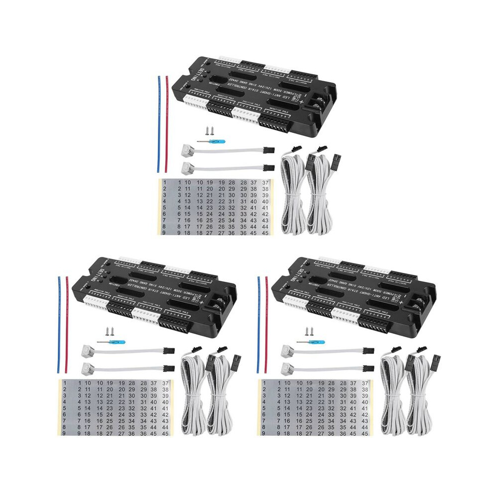3X For Stairs Flexible Strip Indoor Led Motion Sensor 32 Channels Adjustable Brightness 12V 24V Light Controller 4713940306731