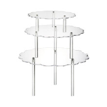 Espositori per Torte In Acrilico Trasparente Porta Cupcake per Forniture per La Decorazione di Torte Nuziali di Compleanno