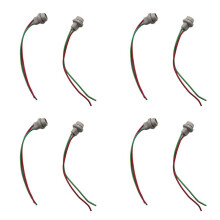 8X T10 Socket W5W Adapter Soft Rubber Light Lamp Holder Car Accessories Male to Female Wire Connector with Cable