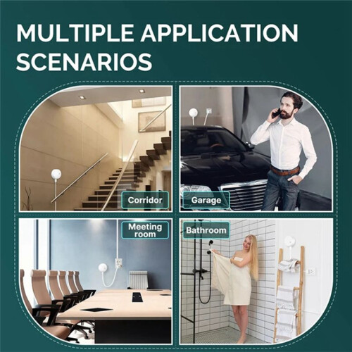 ZigBee Human Presence Sensor Detector  Wave Sensor for Home Security Tuya  Human Body Exists Sensor 5.8G 1
