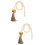 2Pièces Sonnette Pour Chien Beige En Matériau Robuste 7