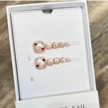 (J 3) Glossy Cat\'s Eye Press On Nails - 10Pcs Salon Style