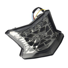 2X Integrated LED Tail Light Brake Stop Light Turn Signals for Z650 Z900 650 ABS 2017 2018(White)
