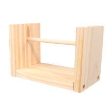 Wooden Thread Spool Holder with 360 Smooth Rotation, Solid Wood Yarn and Bobbin Organizer for Sewing and Crafting