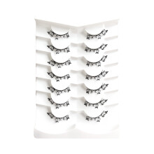 (Deer perch butterfly shadow) Halloween Anime Fake Lashes for Parties & Travel