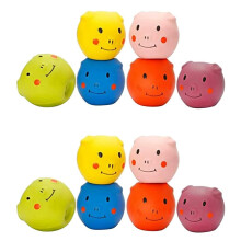 Quietschendes Hunde Spielzeug - Niedliches, Lustiges Schweinchen, Latex Hunde Bälle für Kleine Welpen und Mittelgroße Haustiere (12-Packungen)