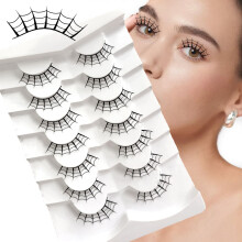 (Dreamweaving) Halloween Anime Fake Lashes for Parties & Travel