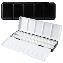 Watercolor Palette 26 Colors with Mixing Tray Metal Travel Paint Set for Outdoor Painting