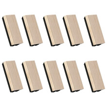 10Er-Pack Kreidetafel-Radierer, Wollfilz-Radierer, Staubfreier Holzkreide-Radierer, Tafel-Radiergummi-Reiniger für Kinderlehrer