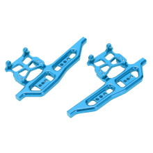 2 Stück Aluminiumlegierungs-Seitenpedale für Axial SCX24 C10 RC-Autos 60x30mm Blau