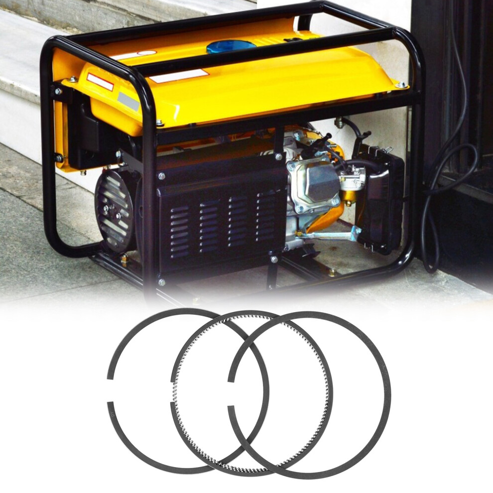 3Pcs Iron Piston Ring Kit 1.5Mm For 178F Diesel Generator & Agriculture Black 4151388789899