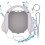 Suitable for   Pet Game Console Silicone Protective Cover Cartoon  Accessories 3
