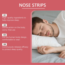 Gentle Sleep Nasal Strips for Better Breathing & Comfort