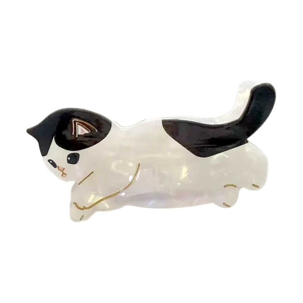 Hue-Grain Cat Hair Claw Clip, Ponytail Holder, Diy Styling Accessory