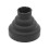 (Black) Silicone Hair Diffuser Cover for Hair Dryer 1