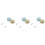 6Pièces Lingettes Double Face En Microfibre Pour Lunettes Colorées 6