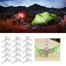 Outdoor Luminous Stainless Steel Tent Stakes Set 15PCS for Camping & Hiking