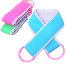 Exfoliating Back Scrubber for Shower with DualSided Design and Long Strap Bath Body Sponge
