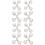 8Pièces Boutons De Taille Réglables En Alliage Blanc Pour Jeans 5