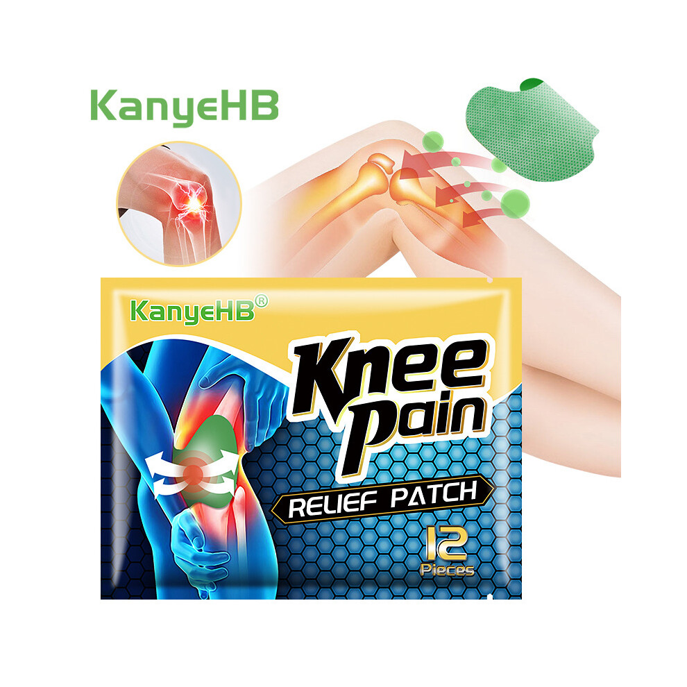 Hue-Grain 12Pcs Herbal Knee Patch Fast Relief