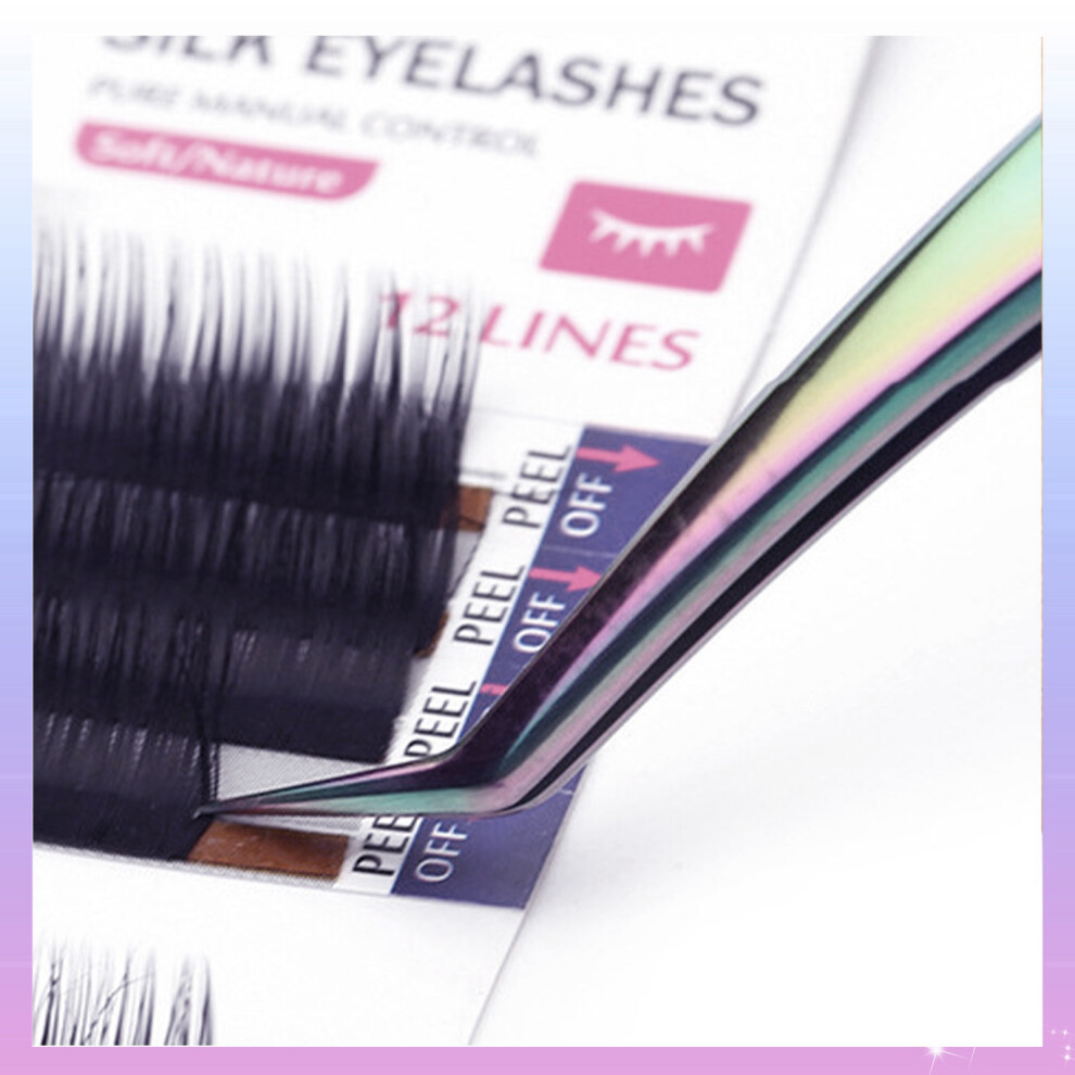 Creation-3C (Color Titanium, Butterfly Clip) False Eyelash Applicator & Hair Removal Tweezers