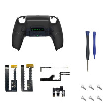 DIY Four-Back Button Clip Anti-Slip Soft Rubber Back Shell Rear Button Paddle Modification Parts for PS5 Black