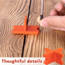 8 Pcs Deck Spacer Tool,4 Thicknesses Deck Board Spacers(1/16In, 1/8In, 3/16In, 1/4In), Deck Spacers Assorted Orange