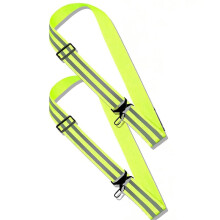 Ceinture Réfléchissante Haute Visibilité Réglable pour Activités Nocturnes en Extérieur, Sangles de Sécurité de 54 à 75 cm