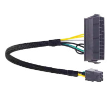 24 Pin to 6 Pin Power Adapter Cable for 3650 3040 7040 Computer Motherboard Power Converters Cable Replacement