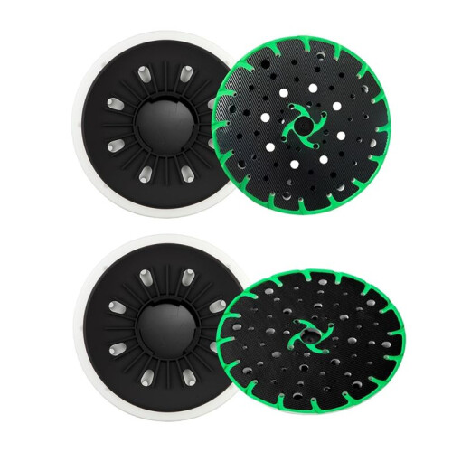 Soft Sanding Pad + Hard Sanding Pad for  RO 150 FEQ Sander, 6 Inch Back- Sanding Discs (2-Pack)