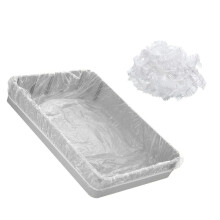 50 Pcs Disposable Cage Liners, Clear Plastic Rabbits Cage Liner Bag, Universal Toilet Film for Bunny, Hamster