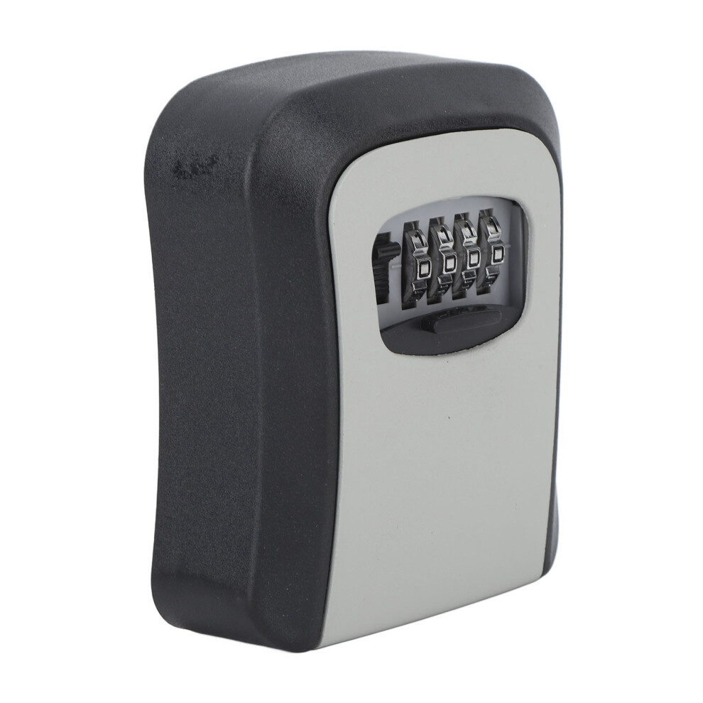 Waterproof Abs Alloy Key Lock Box, 5-Key Capacity, Grey 3171388792775
