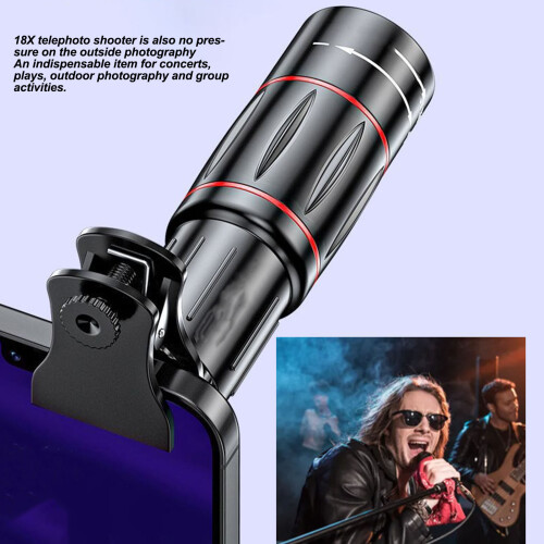 18X Monocular Telescope for Smartphone, 25mm Objective, HD Bird Watching 2