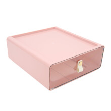 Große rosa PET-Schubladendose – Büroorganizer, 560 g Fassungsvermögen