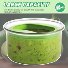 Guacamole Keeper, Guacamole Bowls, Avocado Keeper Fresh Guacamole Plastic Kitchen Storage Container with Air Tight Lid