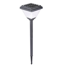 Lampadaire Solaire Moderne Carré en ABS Étanche pour Extérieur, Jardin, Pelouse, Éclairage LED Ultra-Lumineux A
